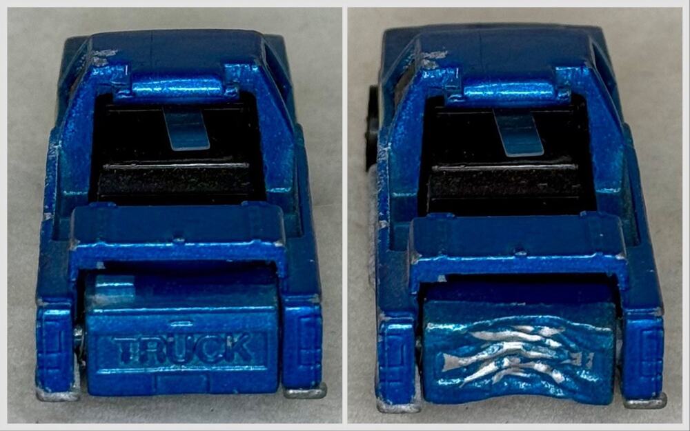 1984 Hot Wheels Crack-Ups Bumper Thumper X-15 Blue Pickup Truck Race Shell Crash